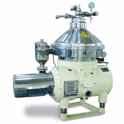 Centrifuga a dischi per la purificazione di oli commestibili