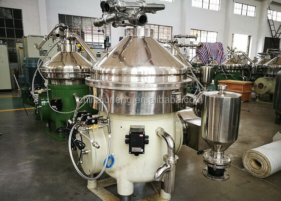 sistema elettrico di separazione della panna dal latte con acqua e controllo PLC
